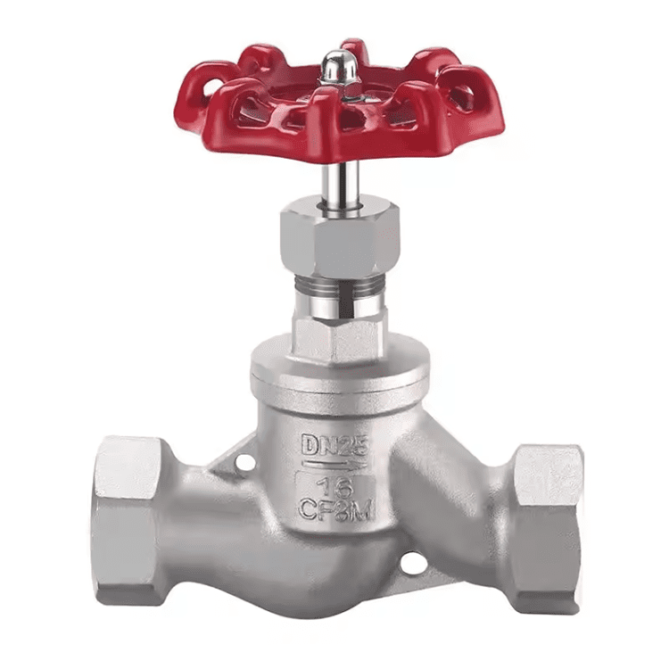 Stainless Steel S-Globe Valve 200# RC/NPT Threaded