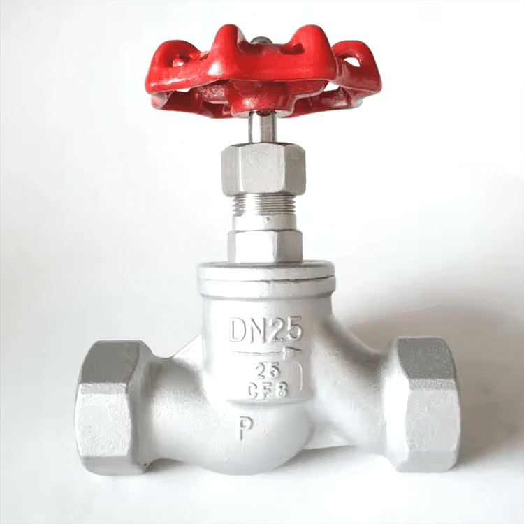 Stainless Steel S-Globe Valve 200# RC/NPT Threaded