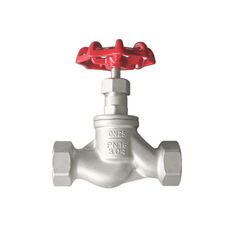 Stainless Steel S-Globe Valve 200# RC/NPT Threaded