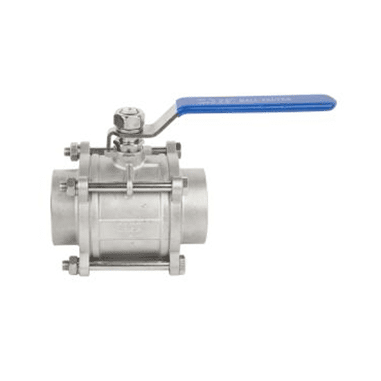 Stainless Steel 3PC Ball Valve 1000# RC/NPT Threaded