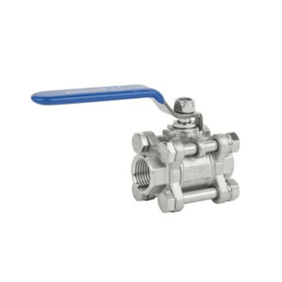 Stainless Steel 3PC Ball Valve 1000# RC/NPT Threaded